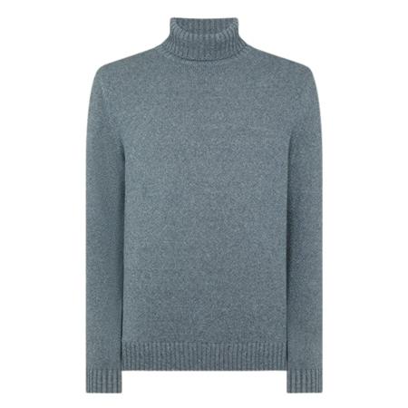 Remus Uomo Roll Neck Sweater - Blue - L