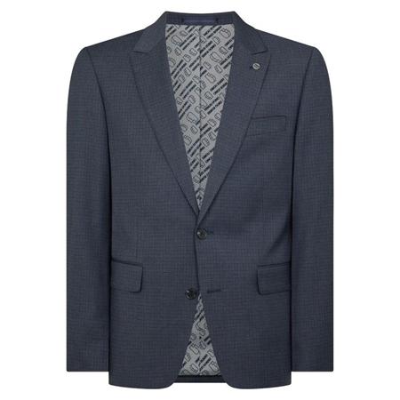 Remus Uomo Peppe Tapered Fit Linen-Blend Jacket - Navy - 40R
