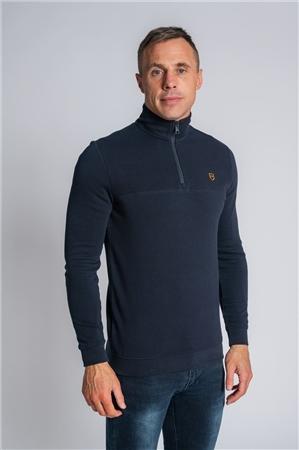 Xv Kings Narbonne Wolf 1/4 Zip Sweatshirt - Navy - L