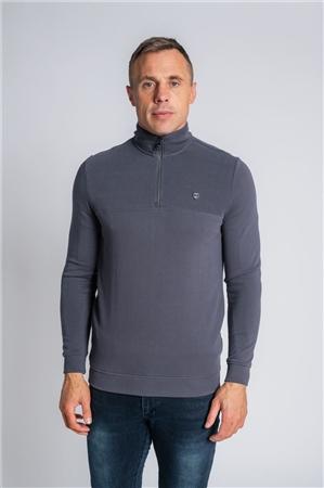 Xv Kings Narbonne Wolf 1/4 Zip Sweatshirt - Charcoal - M