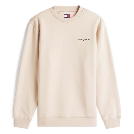 Tommy Jeans Linear Crew Sweatshirt - Beige - L