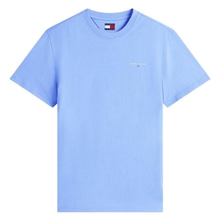 Tommy Jeans Tommy Flag Extra Slim Jersey T-Shirt - Sky Blue - M