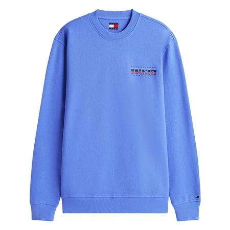 Tommy Jeans 1985 DNA Crew Neck Sweatshirt - Sky Blue - XL