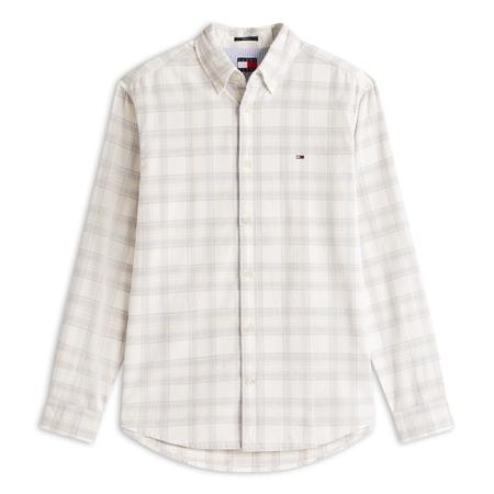 Tommy Jeans Regular Fit Check Cord Shirt - Beige - M