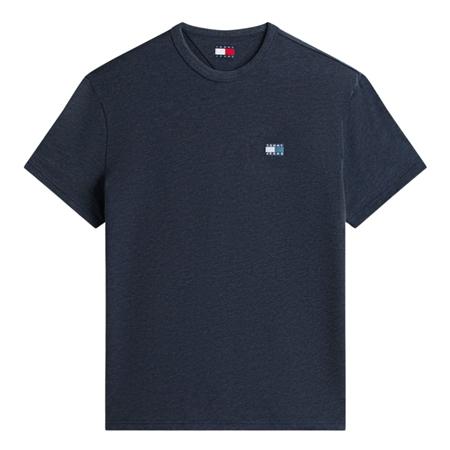 Tommy Jeans Tonal Tommy Badge Crew Neck T-Shirt - DK Navy - M