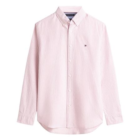 Tommy Hilfiger Heritage Oxford Stripe Shirt - Red - L