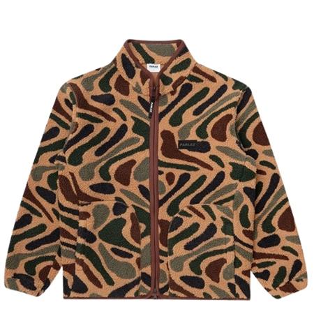 Parlez Hedgeman Zip Thru Camo Fleece - Brown - M