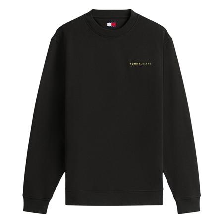 Tommy Jeans Linear Crew Sweatshirt - Black - XL