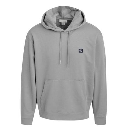 Calvin Klein Jeans Terry Monologo Badge Hoodie - Grey - M
