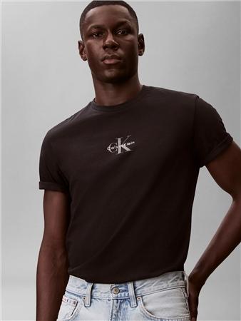 Calvin Klein Jeans 30s Micro Monologo T-shirt - Black - M