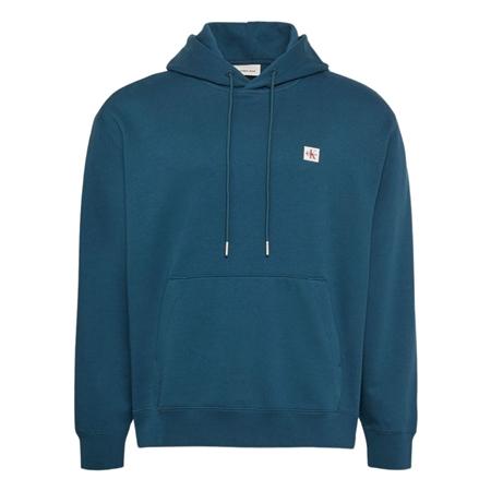 Calvin Klein Jeans Terry Monologo Badge Hoodie - Navy - M