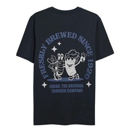 Farah Roderick Graphic Ss T-shirt - Navy - L