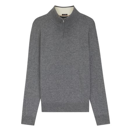 Boss H-Hemarlo Half Zip Sweater - Grey - 2XL