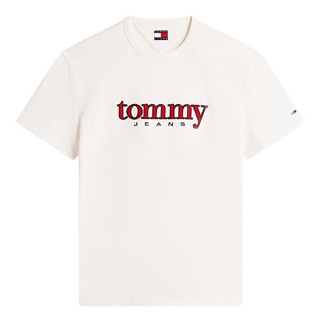 Tommy Jeans Logo Appliqué Jersey T-Shirt - White - M