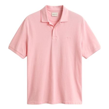 Gant 2 Tone Ss Polo Shirt - Pink - M