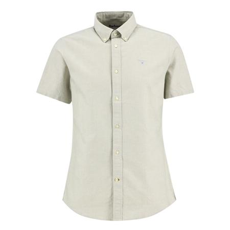 Barbour Oxtown Oxford Ss Tailored Shirt - Green - M