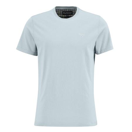 Barbour Tartan Sports T-Shirt - Sky Blue - XL