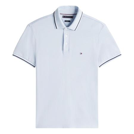 Tommy Hilfiger Tipped Slim Fit Polo Shirt - Sky Blue - XL