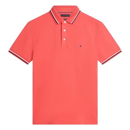 Tommy Hilfiger Tipped Slim Fit Polo Shirt - Red - 2XL
