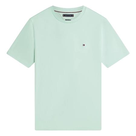 Tommy Hilfiger Flag Embroidery Crew Neck T-Shirt - Mint Green - L