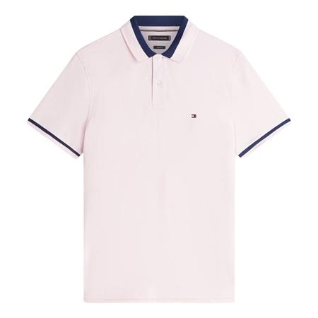 Tommy Hilfiger Contrast Collar Block Polo Shirt - Pink - L