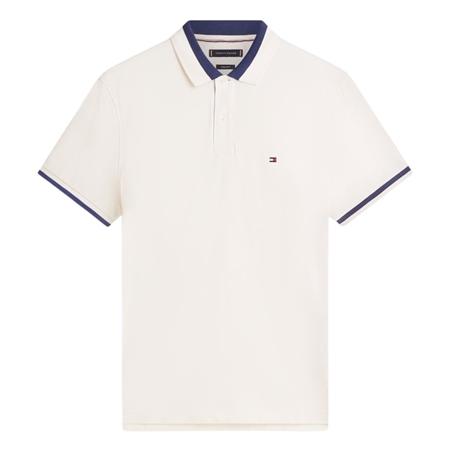 Tommy Hilfiger Contrast Collar Block Polo Shirt - White - L