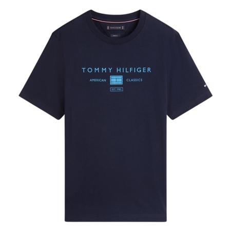 Tommy Hilfiger Brand Love Mono Logo T-shirt - Navy - L