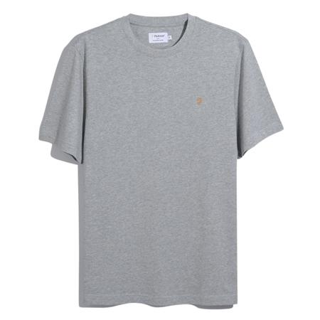 Farah Danny Organic Cotton Regular Fit T-shirt - Grey Marl - S