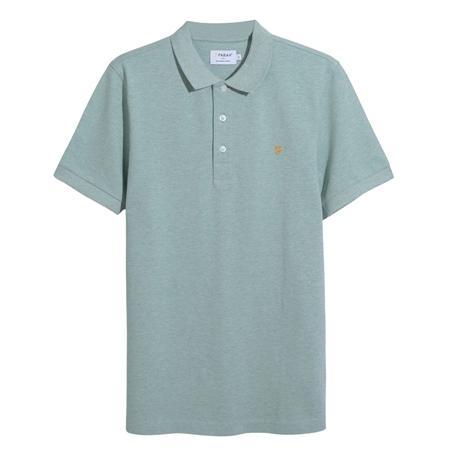 Farah Blanes Organic Cottont Polo Shirt - Green Mist - M
