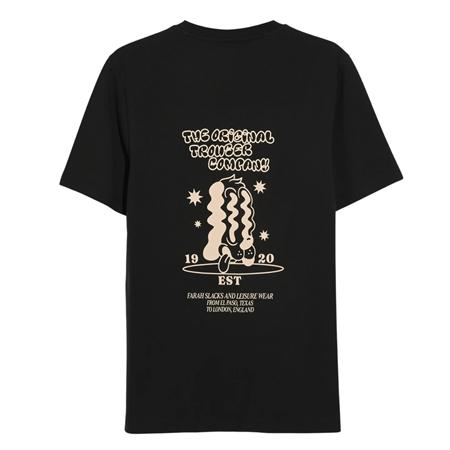 Farah Tristan Graphic Ss T-shirt - Black - M