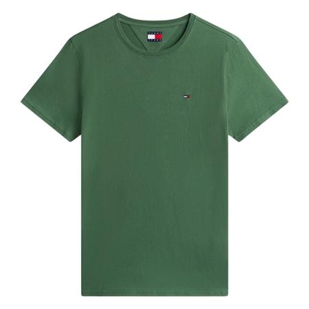 Tommy Jeans Tommy Flag Extra Slim Jersey T-Shirt - Green - XL