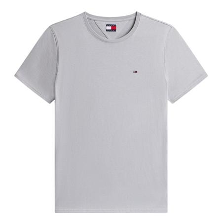 Tommy Jeans Tommy Flag Extra Slim Jersey T-Shirt - Grey - L