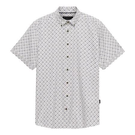 Bugatti Casual Printed SS Shirt - Green - 2XL