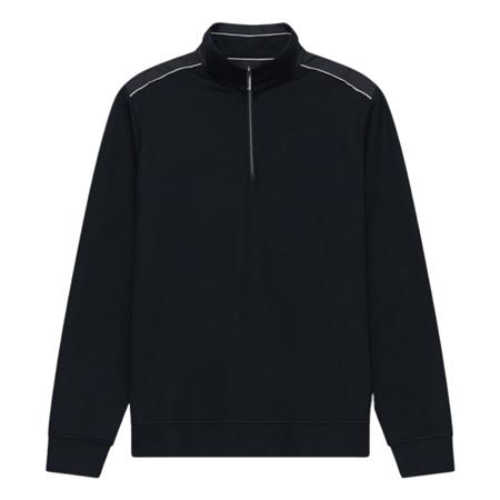 Bugatti Mens Quarter Zip Sweatshirt - Navy - 3XL