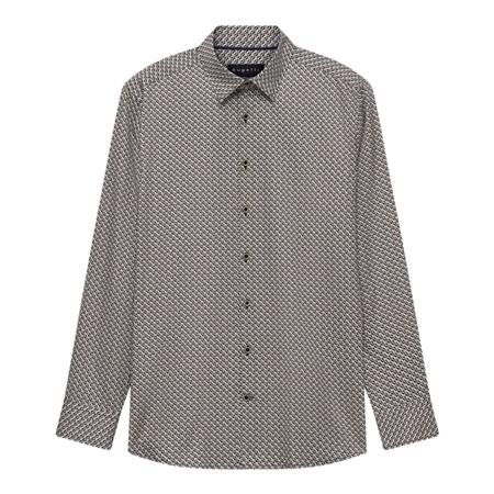 Bugatti Casual Long Sleeve Pattern Shirt - Green - M