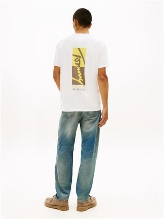 Tommy Jeans Sign Block T-shirt - Beige - XL