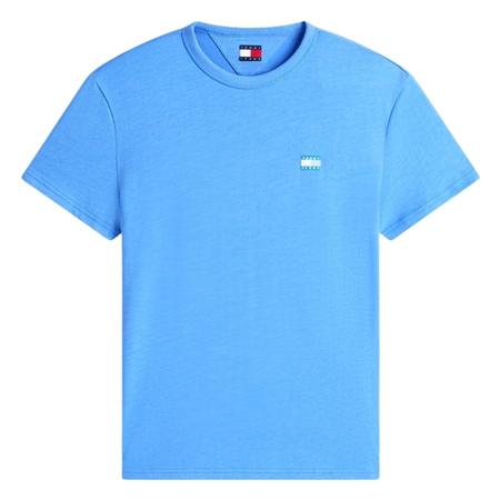 Tommy Jeans Tommy Badge Jersey Crew Neck T-Shirt - Blue - XL
