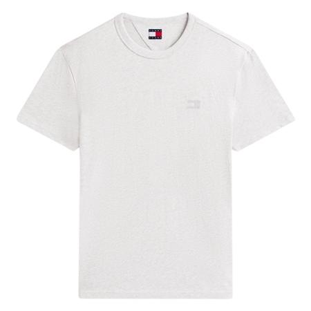 Tommy Jeans Tommy Badge Jersey Crew Neck T-Shirt - Grey - L