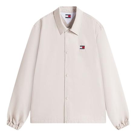Tommy Jeans Logo Twill Overshirt - Beige - M