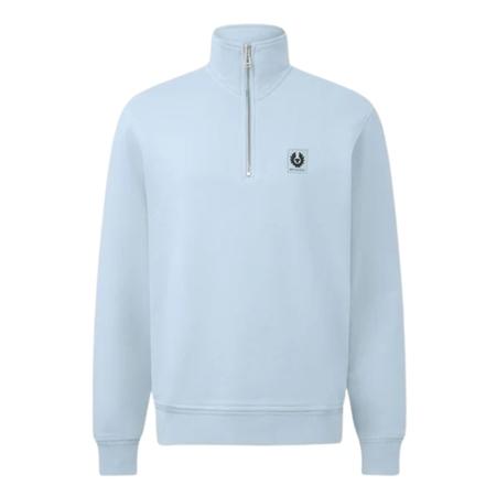 Belstaff Quarter Zip Sweatshirt - Sky Blue - L
