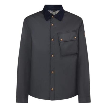 Belstaff Ground Waxed Cotton Jacket - Navy - XL