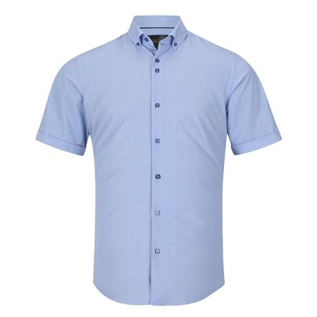 6th Sense Short Sleeve Printed Shirt  Per 23 - Blue - L