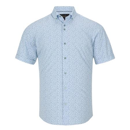 6th Sense Short Sleeve Printed Shirt Per 1 - Blue - M