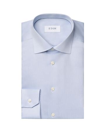 Eton Signature Twill Formal Shirt - Blue - 16.5