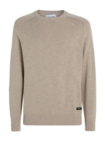 Calvin Klein Slub Texture Sweater - Grey - L