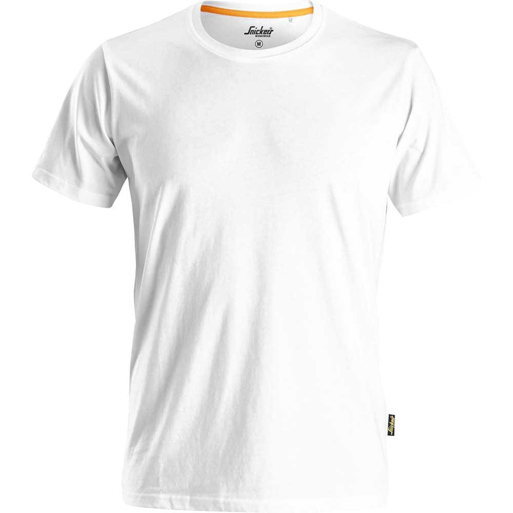 Snickers 2526 Mens Allround Work Organic Cotton T Shirt White XS