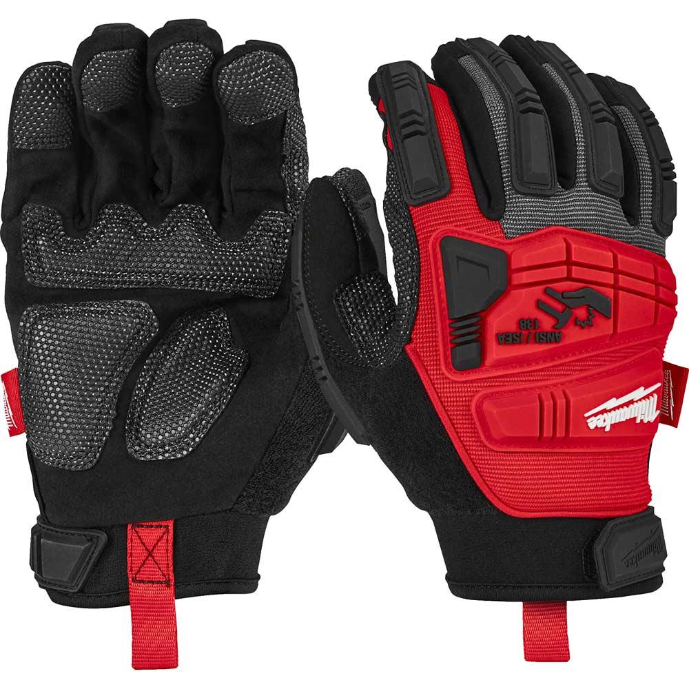 Milwaukee Impact Demolition Work Gloves Black / Red XL