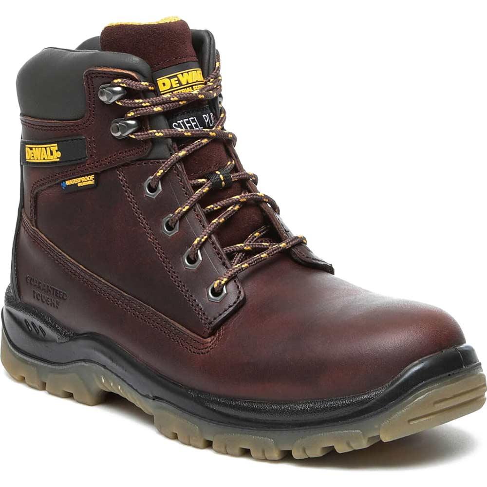 DeWalt Titanium Waterproof Safety Boots Tan Size 8