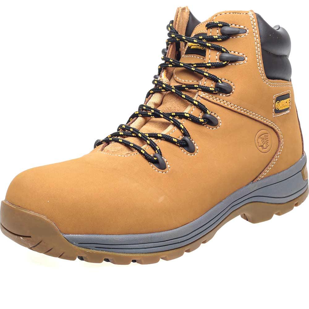Apache AP31 Nubuck Water Resistant Safety Hiker Boots Wheat Size 10