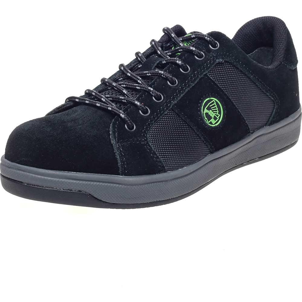 Apache KICK Suede Cup Sole Safety Trainers Black Size 9